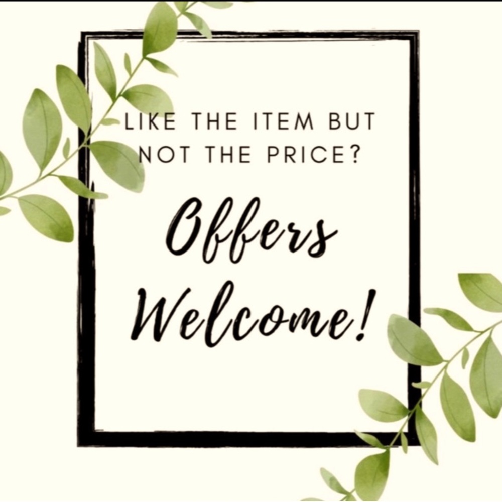 Reasonable offers welcome!